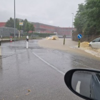 Nubifragio nel Mendrisiotto: esondati il Laveggio e il Faloppia, chiusa l'A2 fra Mendrisio e Bissone