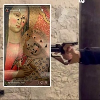 Spari a un'immagine di Gesù e Maria: non convincono le giustificazioni di Sanija Ameti