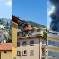 Violento incendio in Via Maggio, evacuato un palazzo