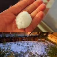 Sul Mendrisiotto una supercella di maltempo da record, chicchi di grandine come albicocche