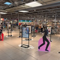 Che ci fanno Diabolik ed Eva Kant alla Coop del Mercato Resega?