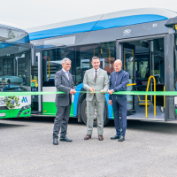 AMSA inaugura i primi bus elettrici, Marchesi al debutto ufficiale