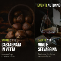 Sul Tamaro un autunno da degustare fra castagnate, vino e selvaggina