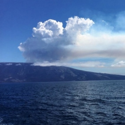 Si sveglia il vulcano La Cumbre nelle Galapagos
