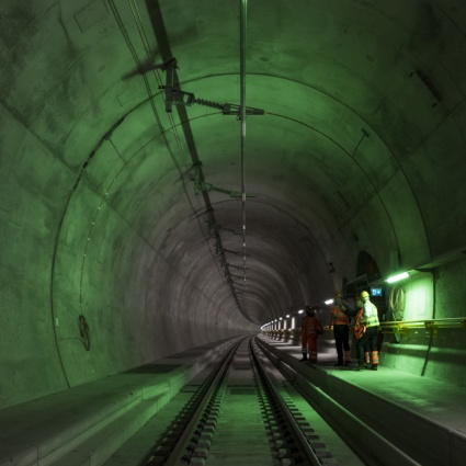 Galleria di base del Ceneri: luce verde all'esercizio di prova
