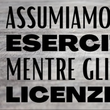 Assumiamo un esercito!