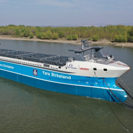 Yara Birkeland, la nave elettrica a guida autonoma