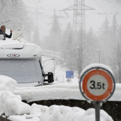 Forti nevicate, scatta l'allerta nell'alto Ticino