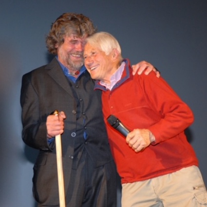 Reinhold Messner al Palazzo dei Congressi per un omaggio a Walter Bonatti