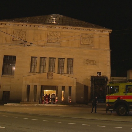 Fiamme allo storico Kunsthaus