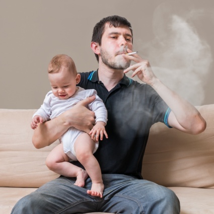 Bambini e danni da fumo passivo