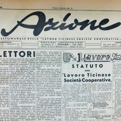 Il settimanale Azione compie 85 anni