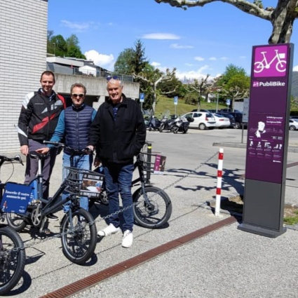 C'è una nuova stazione di Bike sharing nel Luganese