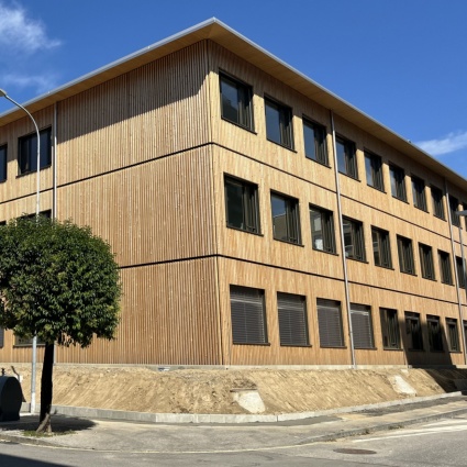 Implenia: un nuovo edificio temporaneo e sostenibile per il Liceo di Viganello