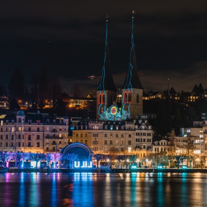 Lilu Light Festival Lucerna: un arcobaleno di colori