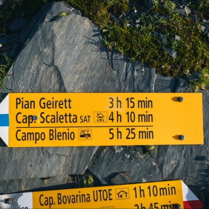 Rimozione invernale dei cartelli escursionistici dell’Alto Ticino