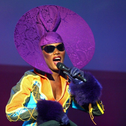 Grace Jones sul palco di Montreux Jazz