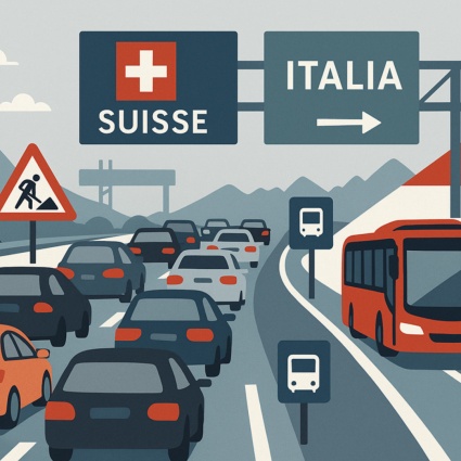 Frontalieri bloccati tra cantieri, vacanzieri e disinteresse