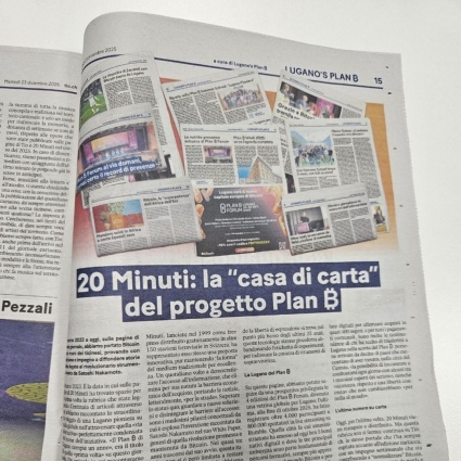 20 Minuti: la “casa di carta” del progetto Plan ₿
