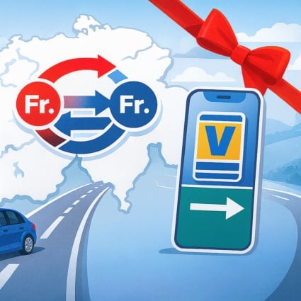 Vignetta autostrade svizzere 2026: in regalo con Cambiavalute