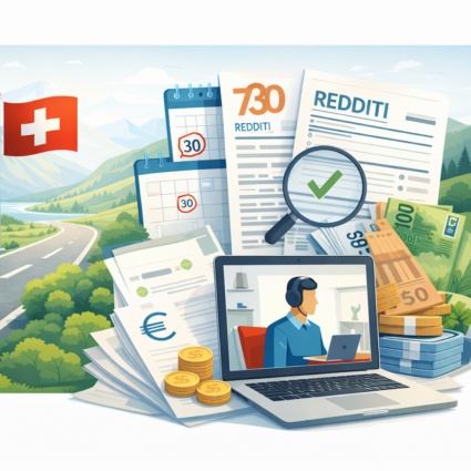 Dichiarazione dei redditi: nella precompilata 2026 anche i dati dei frontalieri