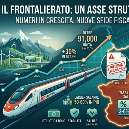 Frontalieri: una crescita strutturale che ridisegna il confine