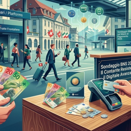 Svizzeri sempre più digitali, ma il contante resiste. E chi arriva dall'Italia?
