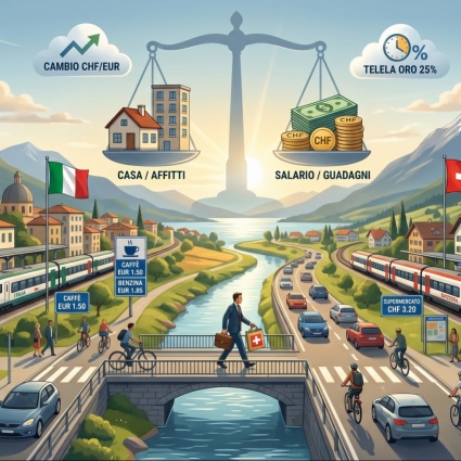 Casa in Italia, spese in Svizzera: l’equilibrio dei frontalieri