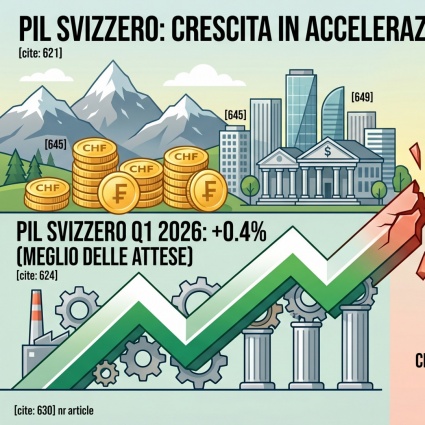 PIL svizzero: la crescita accelera, ma per i frontalieri il quadro è più sfumato