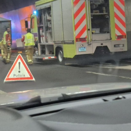 Panne sull'A2 nella galleria del Ceneri