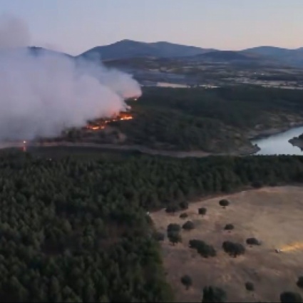 Incendio boschivo a nord di Madrid brucia 12mila ettari