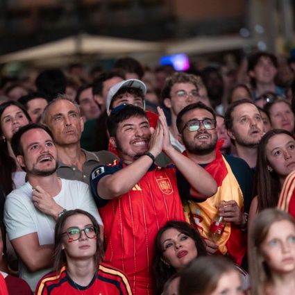 Spagna campione, i tifosi fanno festa