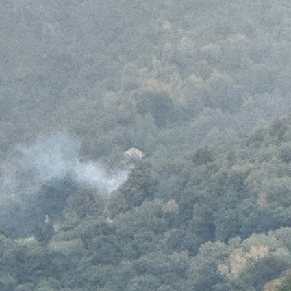 Incendio sopra Tesserete: «È stato un fulmine»