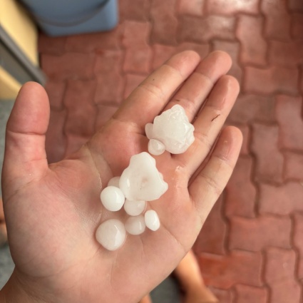 Temporali e grandine nell'Alto Ticino