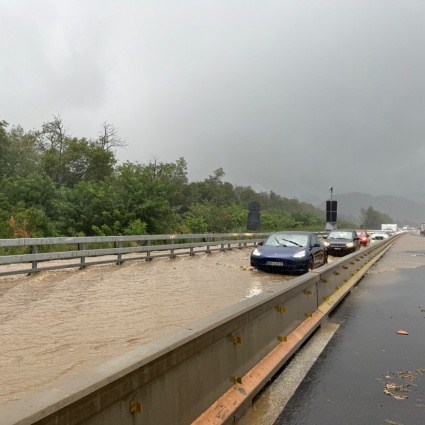 Un fiume sull'A2