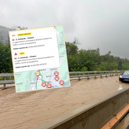 Un fiume sull'A2