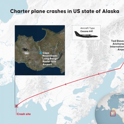 Aereo charter precipitato in Alaska: morte tutte le otto persone a bordo
