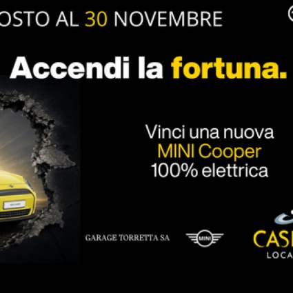 “Accendi la fortuna!”: al Casinò di Locarno in palio una MINI Cooper 100% elettrica
