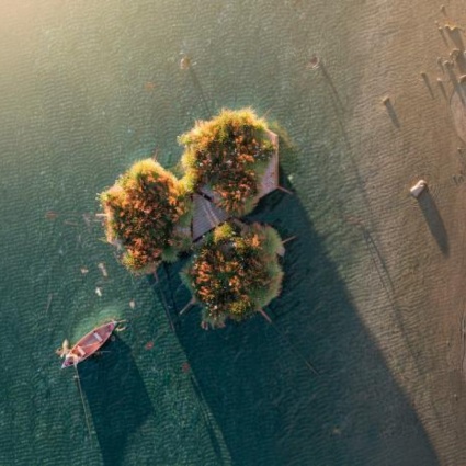 La proposta: isole galleggianti sul Ceresio