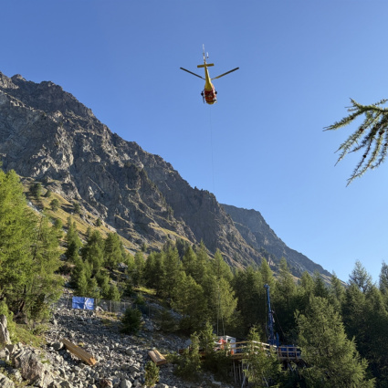 Strada del Maloja: accertamenti geologici per la galleria del lago di Sils