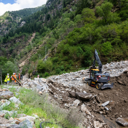 In attesa dei temporali di questa sera, la strada della Calanca resta chiusa
