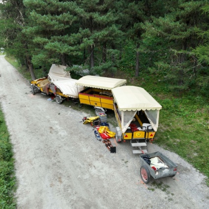 Dopo l'incidente mortale le carrozze restano ferme