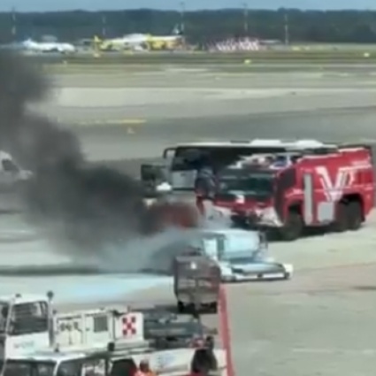 Malpensa, prende fuoco un carrellino bagagli