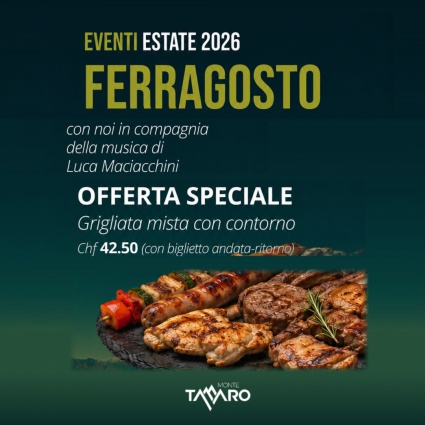 Ferragosto al Monte Tamaro tra musica, gusto e natura