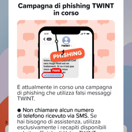 Attenzione, quello non è un messaggio di Twint