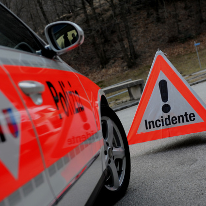 Auto contro moto sulla A2 all'altezza di Mendrisio
