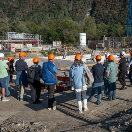 Lido di Grono, primo sopralluogo politico al cantiere