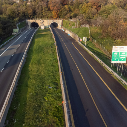 A9, quattro notti di chiusure tra Chiasso e Como