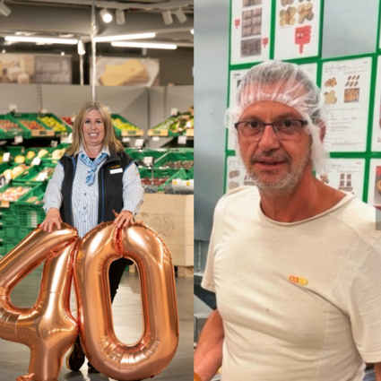 Da 40 e 25 anni, al servizio della clientela