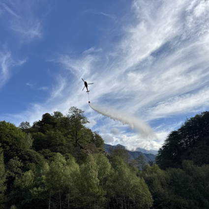 Esercitazione antincendio nella faggeta UNESCO
